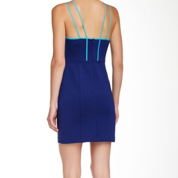 Trina Turk Yvette Contrast Sleeveless Silk Trim Dress, Size 4 - Picture 4 of 9